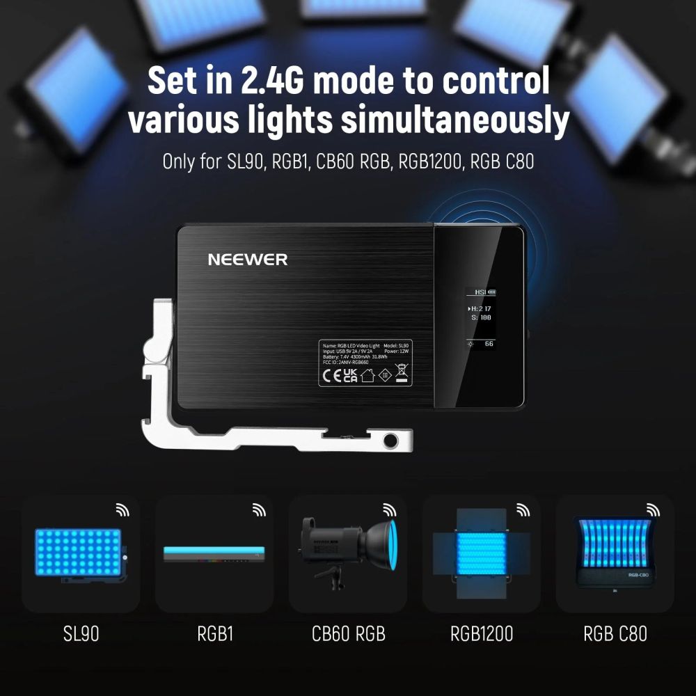 Neewer SL90 Pro Luce LED RGB da 12 W