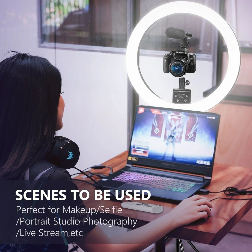 Neewer SRP18-2.4G 55 W Kit d'éclairage annulaire