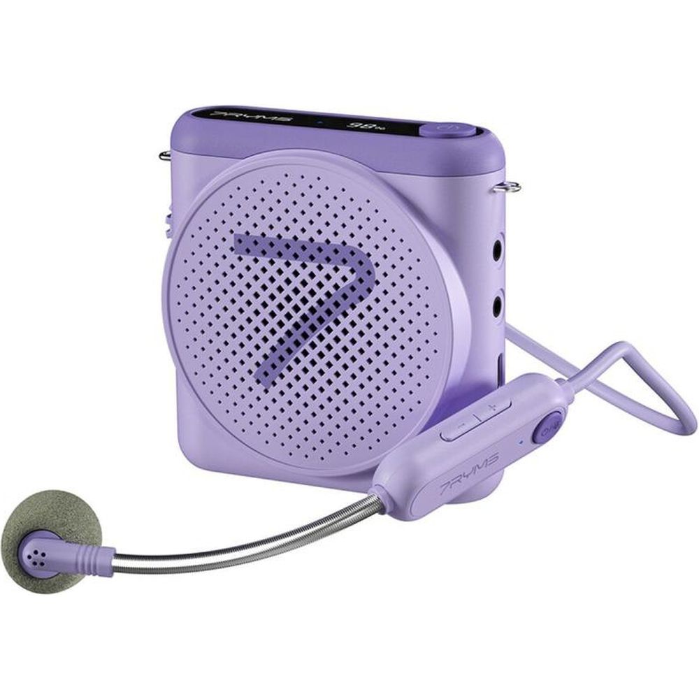 7Ryms Presentatie-speaker met draadloze headset - paars