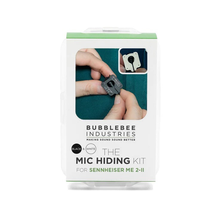 Bubblebee The Mic Hiding Kit für Sennheiser ME 2-II, Schwarz & Weiß