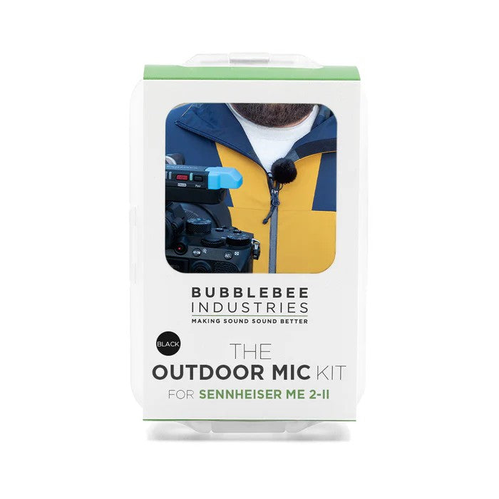 Bubblebee The Outdoor Mic Kit Para Sennheiser ME 2-II, negro