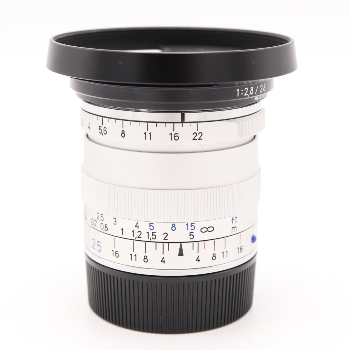 Zeiss 25mm f/2.8 Biogon T* ZM argento usato