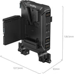 SmallRig 5226 V-Mount Battery Mount Plate Kit for 15mm LWS Rods