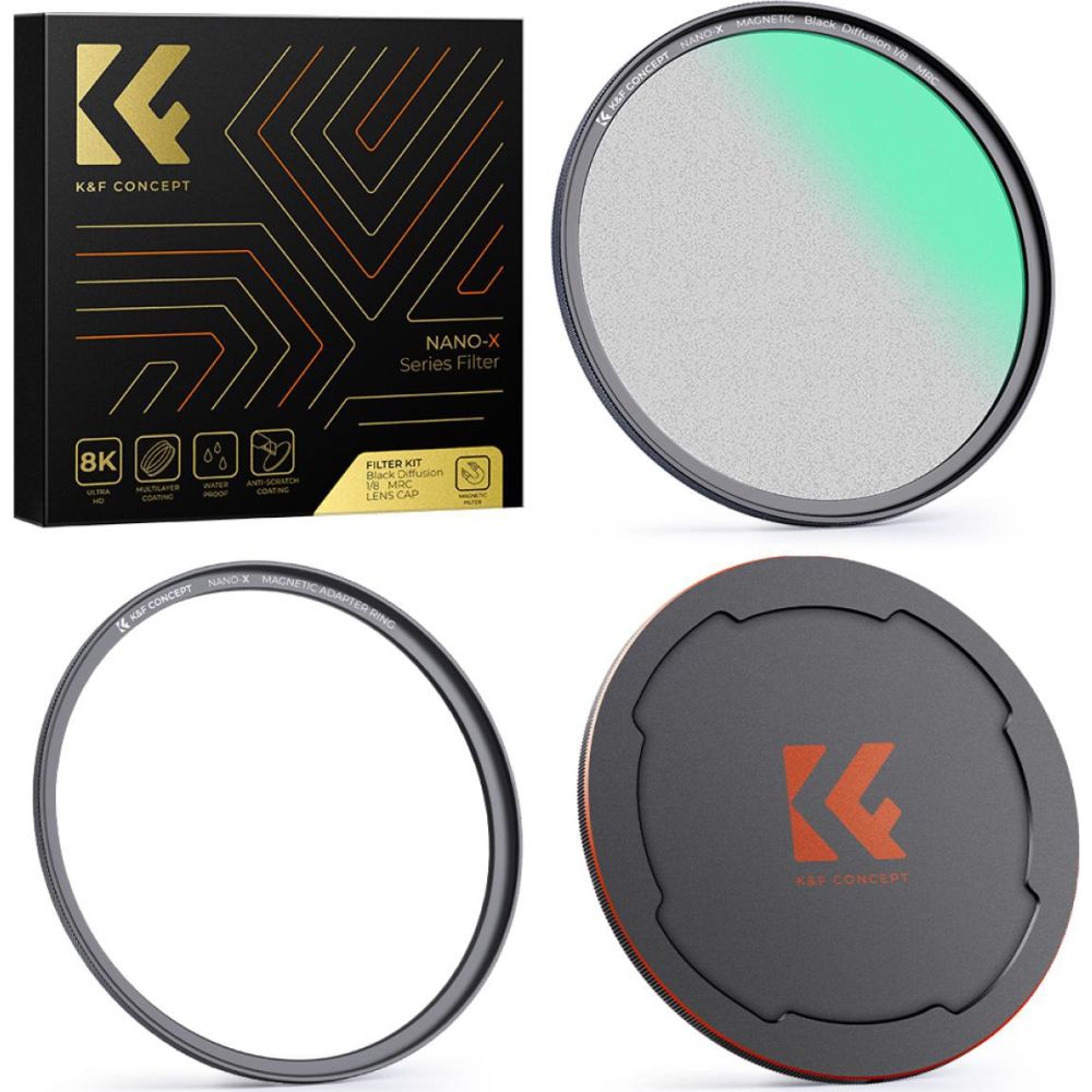 K&F Concept Magnetic 1/8 Black Mist Filter Nano X - 58mm