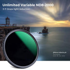 K&F Concept Variable ND filter ND8-2000 super slim - 67mm