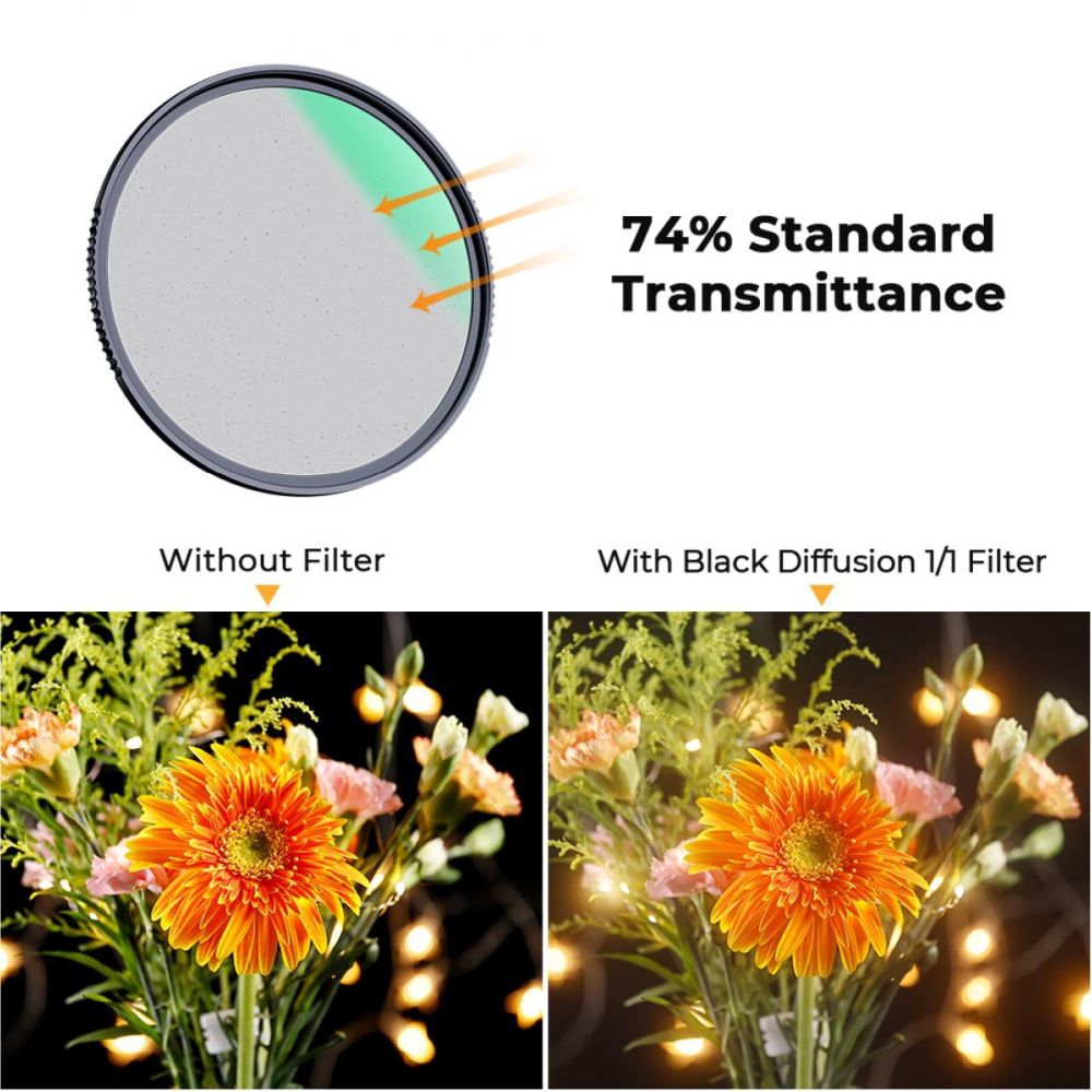 K&F Concept 1/1 Black Mist Filter Nano X - 82mm
