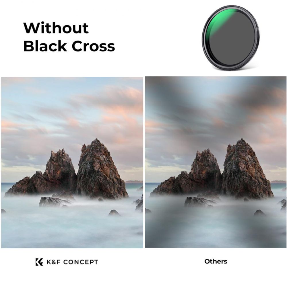K&F Concept variable ND filter ND2-ND32 Nano X - 62mm