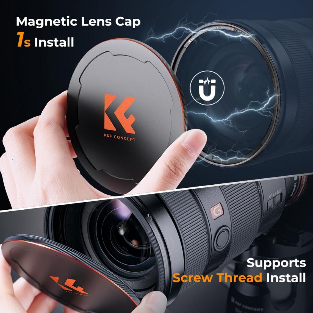 K&F Concept Magnetic 1/8 Black Mist Filter Nano X - 55mm