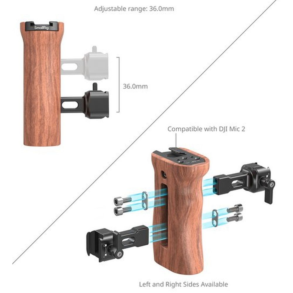 SmallRig 2187C Wooden NATO Side Handle