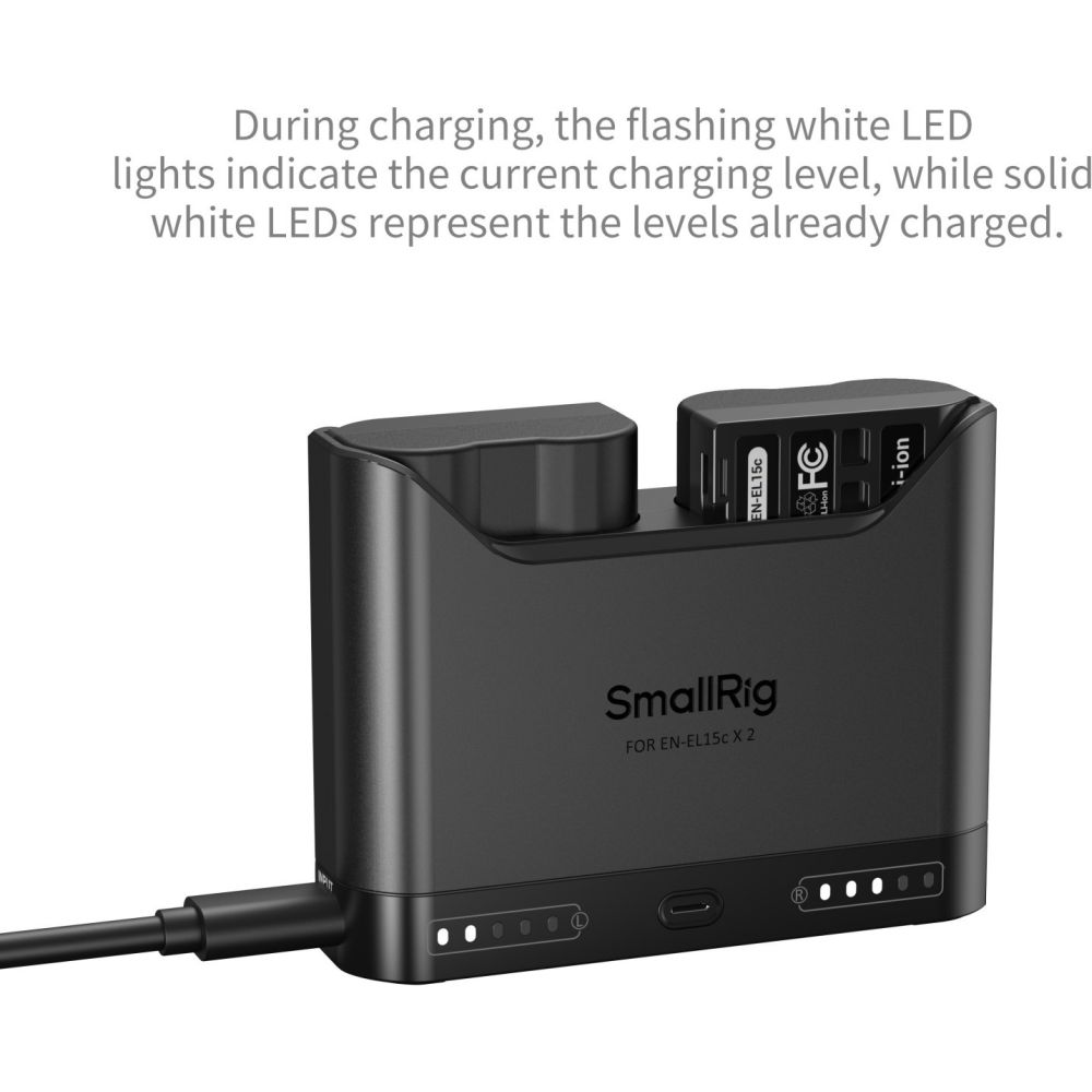 SmallRig 5491 Cargador de batería para cámara para EN-EL15c