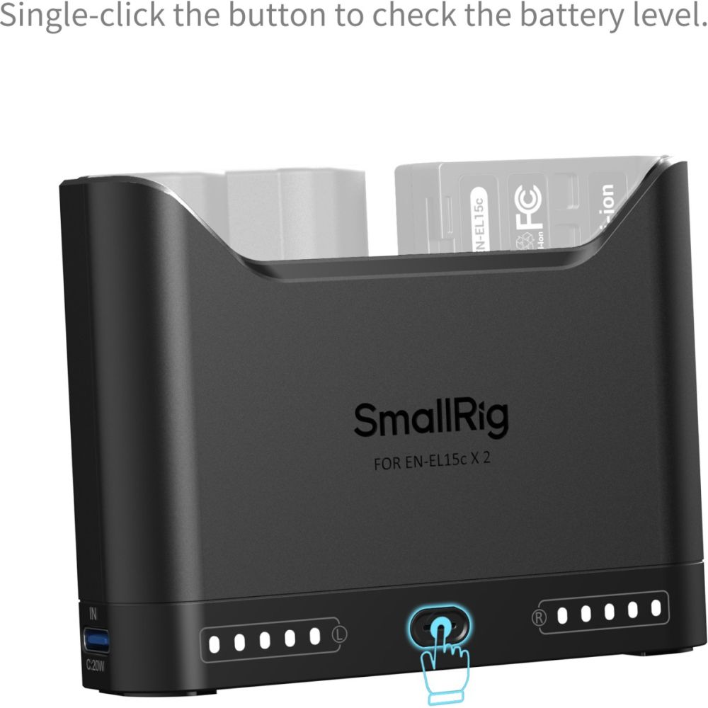 SmallRig 5491 Cargador de batería para cámara para EN-EL15c