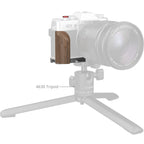 SmallRig 5667 L-Shaped Mount Plate met Wooden Handle voor FUJIFILM X-T30 / X-T30 II / X-T30 III, Silver