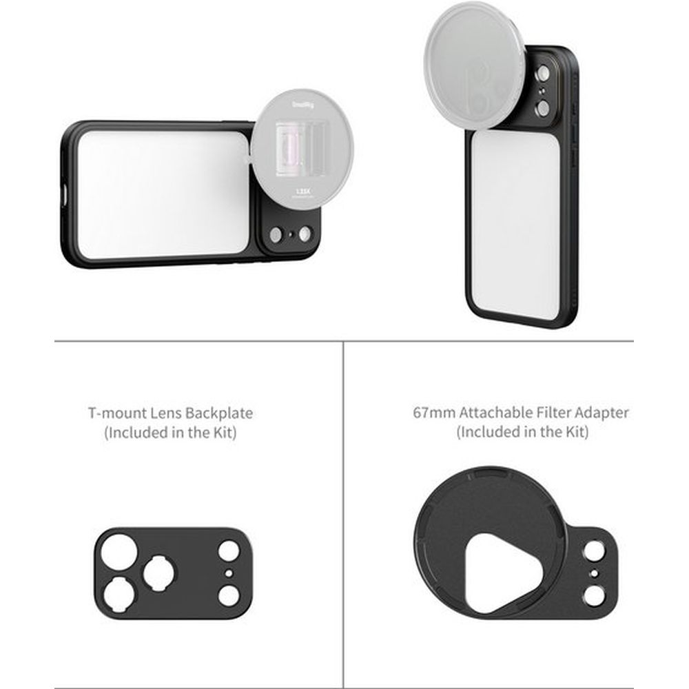 SmallRig 5793 FilMov Funda protectora ligera para fotografía, para iPhone 17 Pro Max, negra