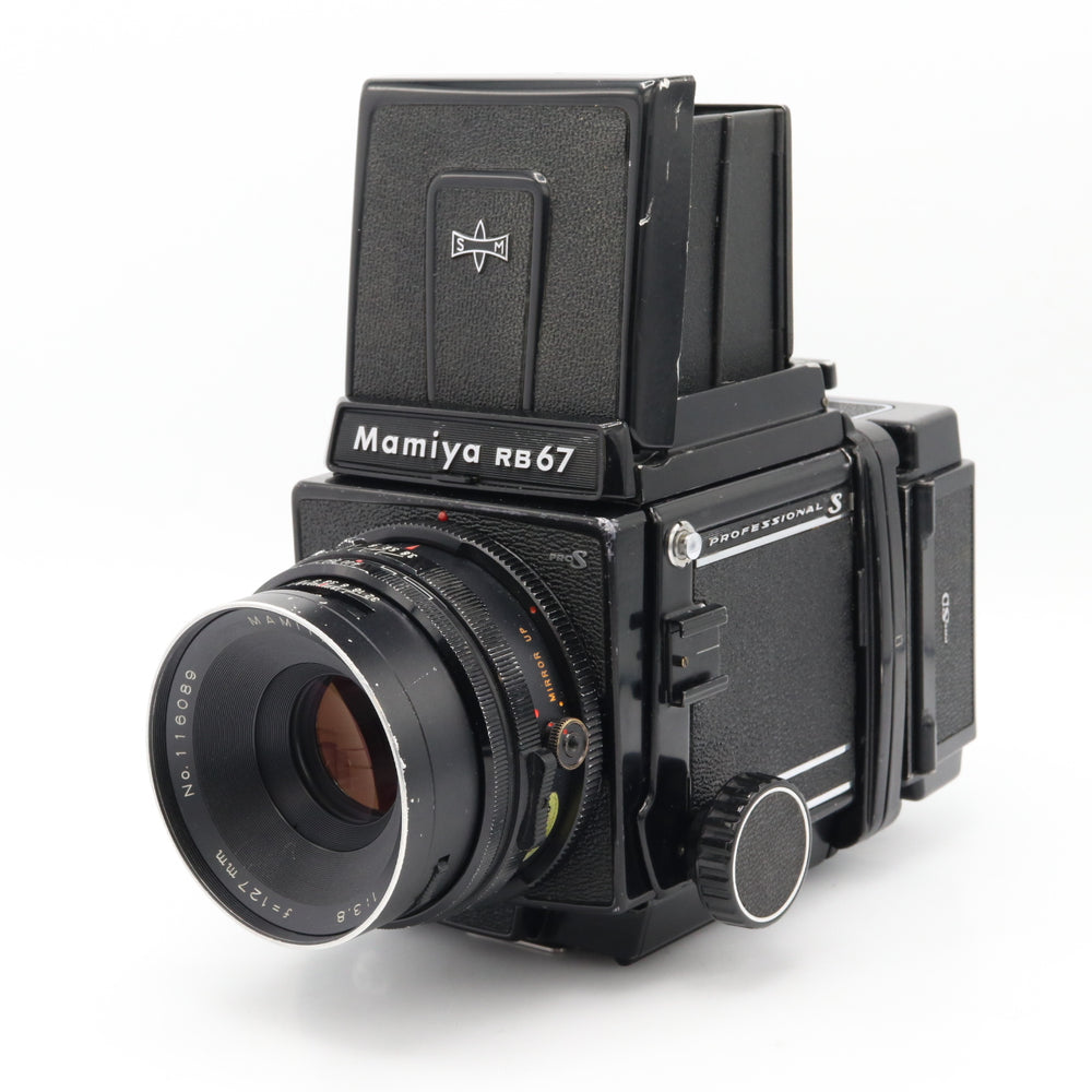 Mamiya RB67 Pro S + Mamiya Sekor C 127mm F/3.8 + 120 film back used