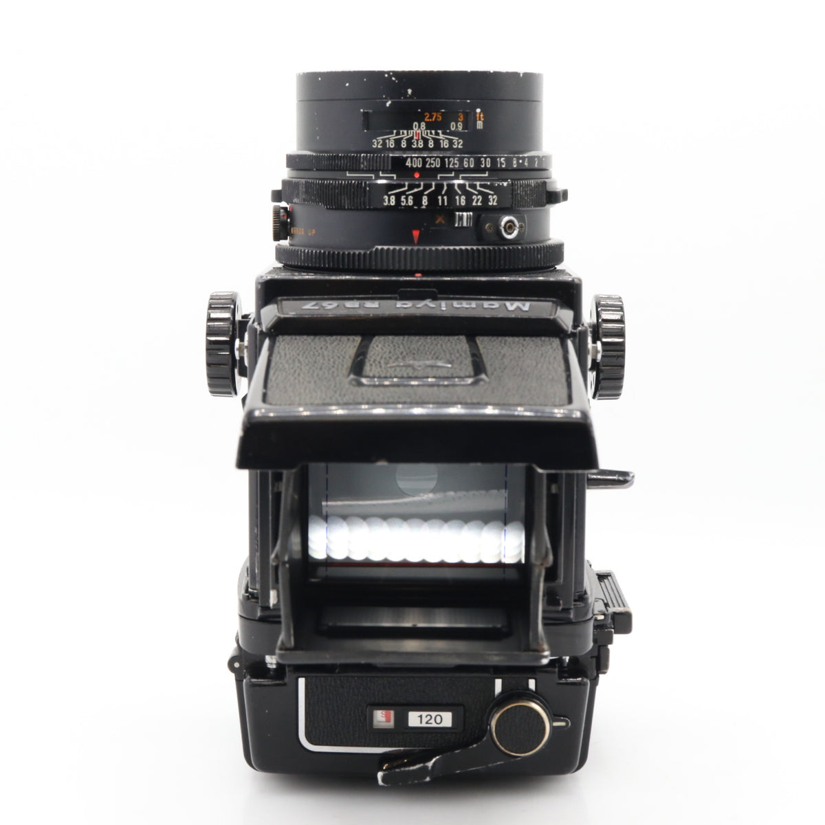 Mamiya RB67 Pro S + Mamiya Sekor C 127mm F/3.8 + 120 film back used