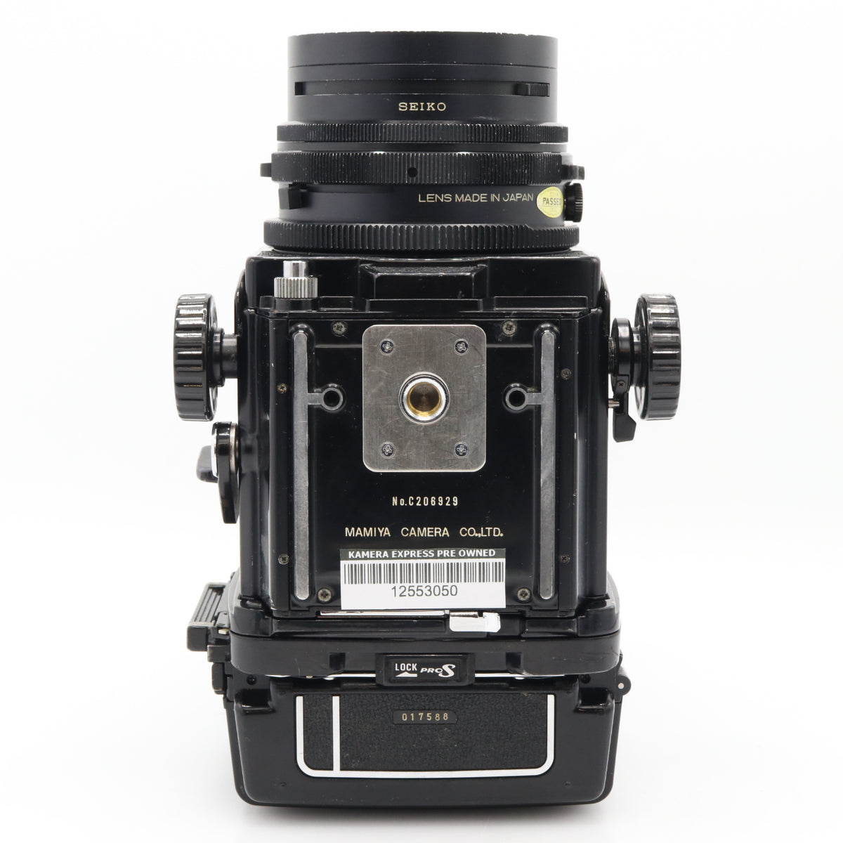 Mamiya RB67 Pro S + Mamiya Sekor C 127mm F/3.8 + 120 film back used
