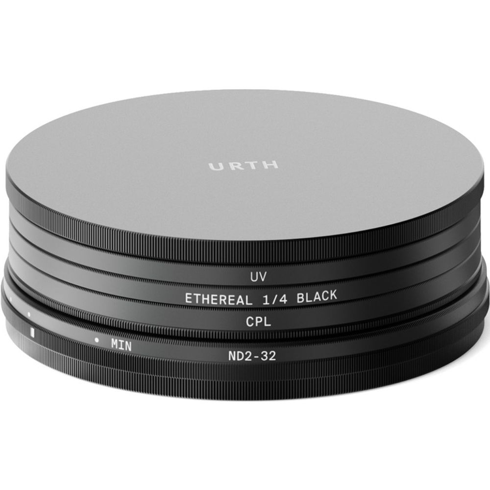 Urth Kit de filtros cinematográficos Plus+ de 72mm (UV, CPL, ND32, Ethereal 1/4 Black Mist)