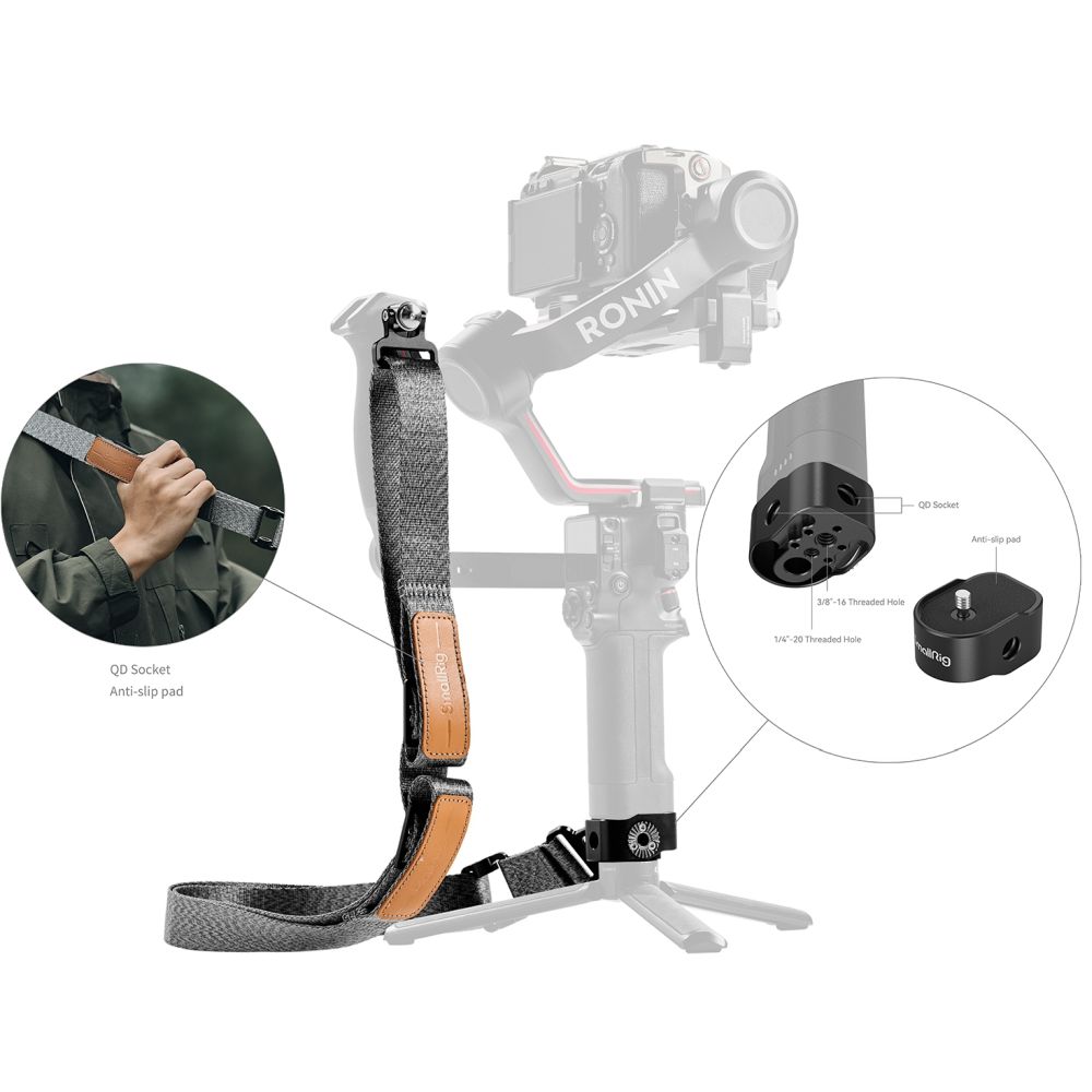 SmallRig 4118B Gewichtsreducerende schouderband para DJI RS 3 / RS 3 Pro / RS 2