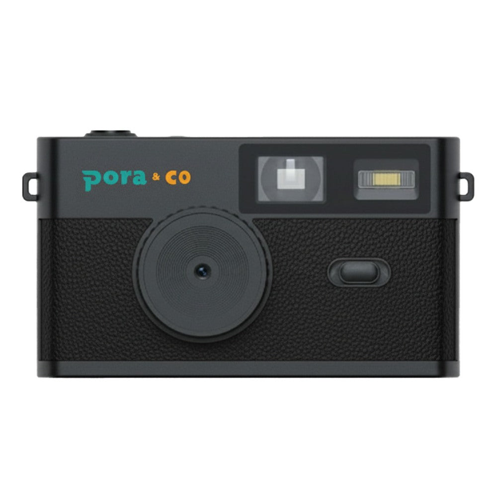 Pora&Co Cámara digital retro negra