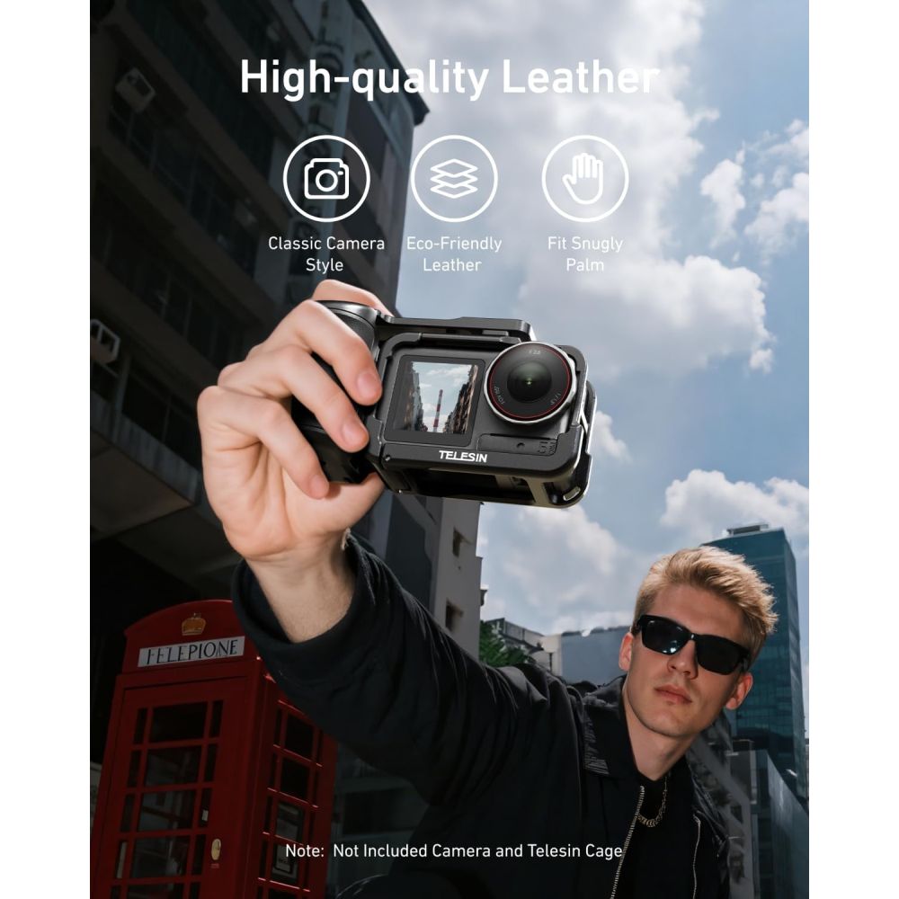 Telesin Empuñadura para fotografía callejera para DJI Osmo Action 3/4/5