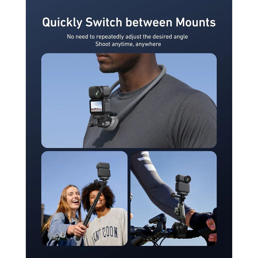 Telesin Quick-Release-adapter GoPro-mount voor DJI Osmo Nano