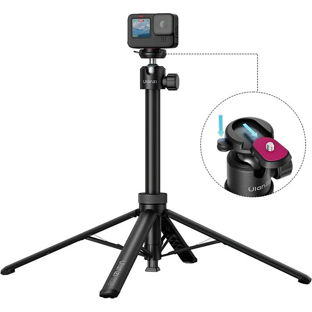 Ulanzi TT24 Trípode para selfies con apertura automática y rótula CKA