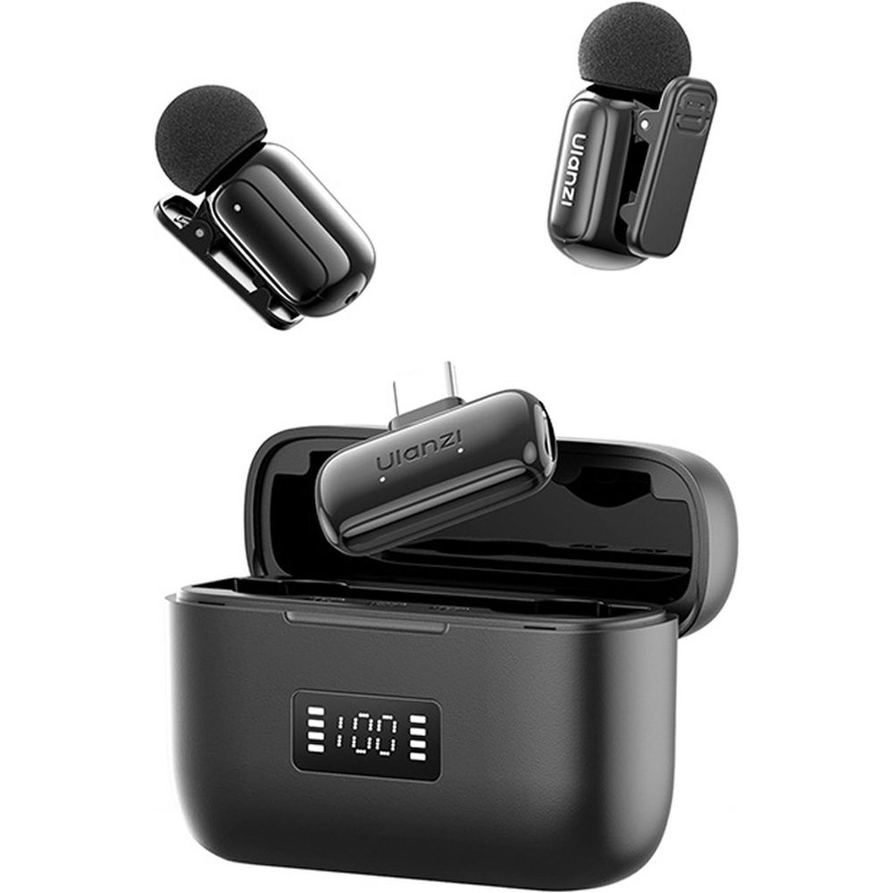 Ulanzi A200 Mini Mic Micrófono inalámbrico USB-C - Negro