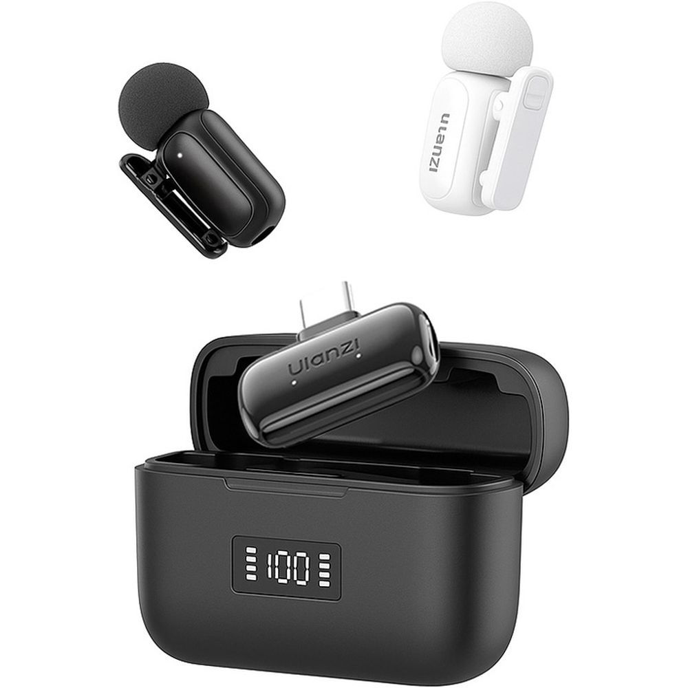 Ulanzi A200 Mini Mic Micrófono inalámbrico USB-C - Negro/Blanco