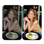 Telesin Mini lámpara anular para selfies con pinza para smartphone - blanco
