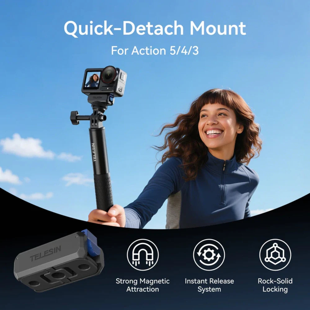 Telesin Quick-Release Attacco per DJI Osmo Action & Osmo 360