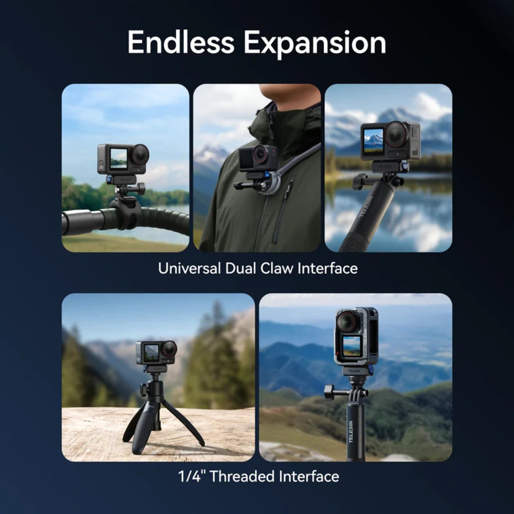 Telesin Quick-Release Attacco per DJI Osmo Action & Osmo 360