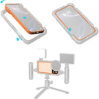 SmallRig 5792 FilMov Estuche protector liviano para fotografía para iPhone 17 Pro, naranja