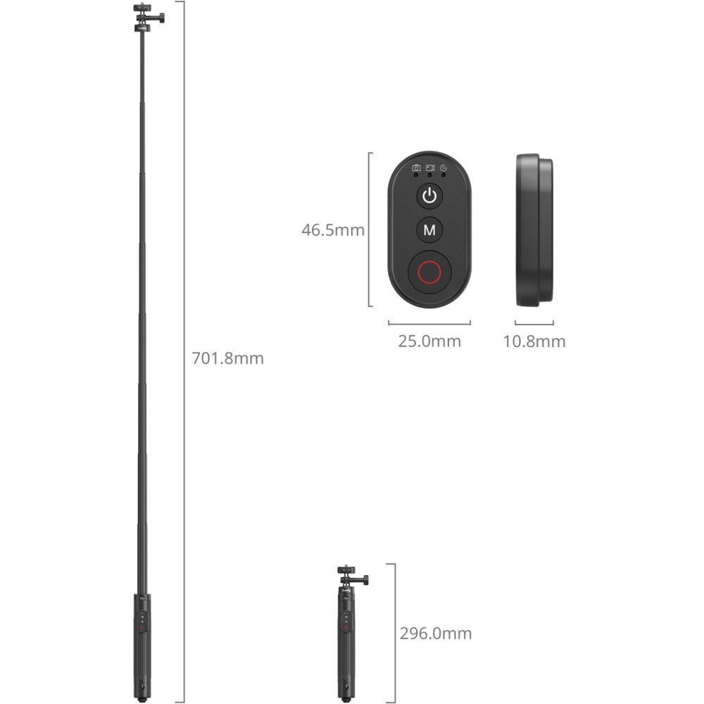 SmallRig 5464 Trípode para selfies para cámaras de acción y teléfonos