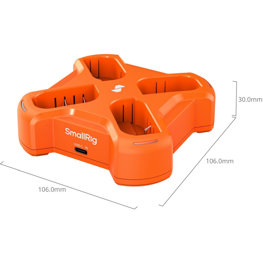 SmallRig 5748 Cargador de batería para cámara de cuatro canales para DMW-BLK22