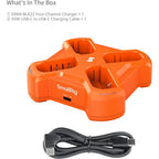 SmallRig 5748 Cargador de batería para cámara de cuatro canales para DMW-BLK22