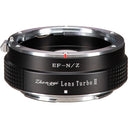 Zhongyi Mitakon Turbo Mark II Adattatore per obiettivi 0,726x – Canon EF a Nikon Z