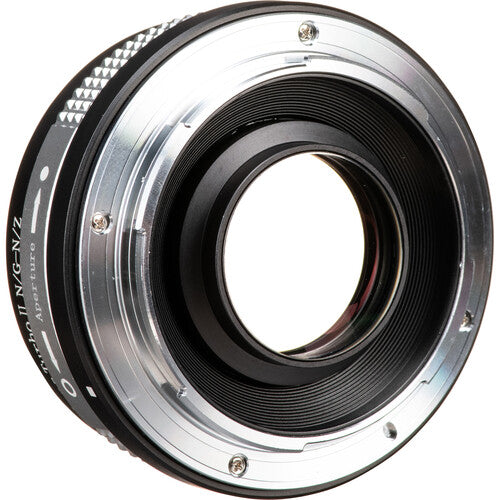 Zhongyi Mitakon Objetivo Turbo Mark II Adaptador 0,726x – Nikon F a Nikon Z