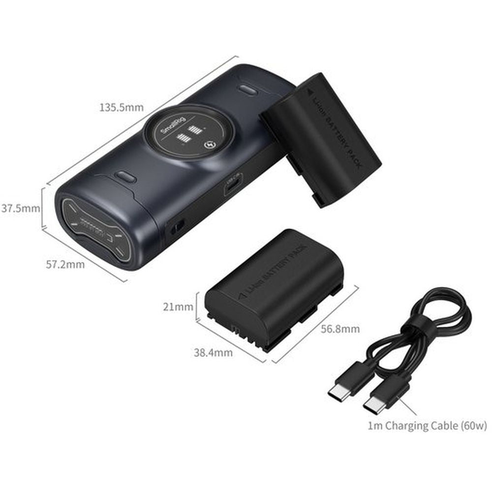 SmallRig 5695 Kit de estuche cargador portátil para baterías de cámara LP-E6P