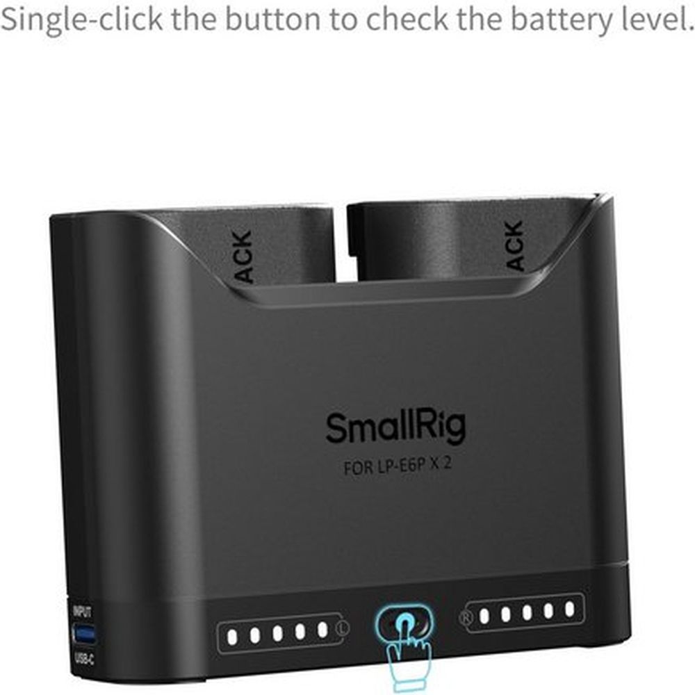 SmallRig 5484 Turbo Charging Kit voor LP-E6NH Camera Batteries