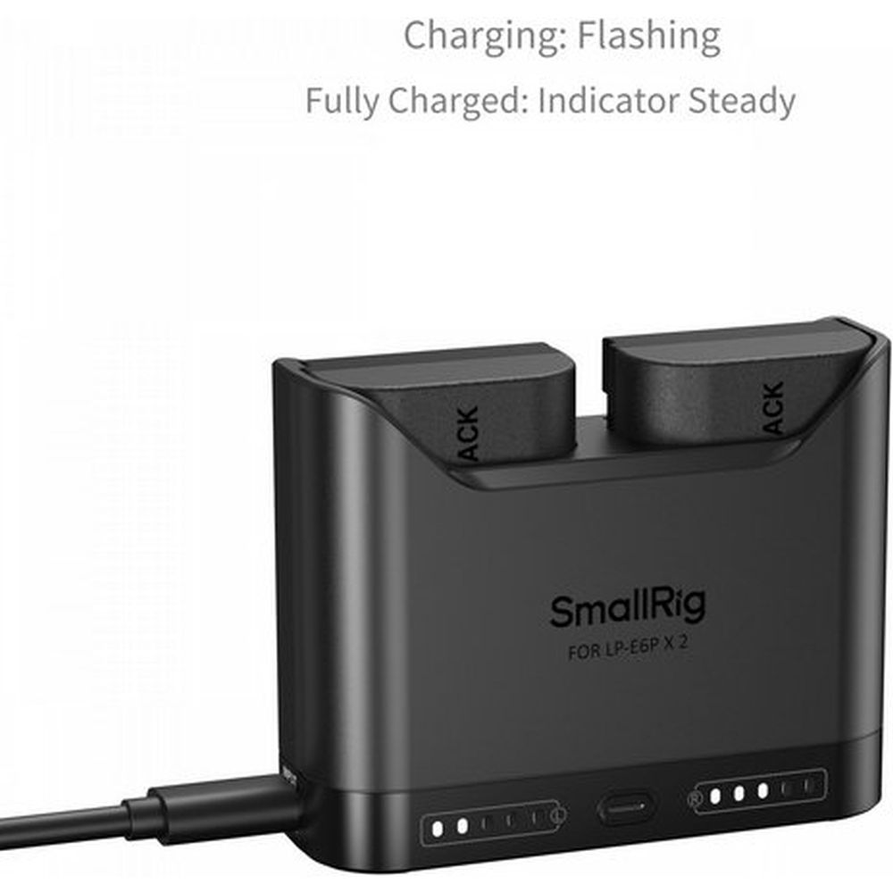 SmallRig 5485 Kit de carga turbo para baterías de cámara LP-E6P