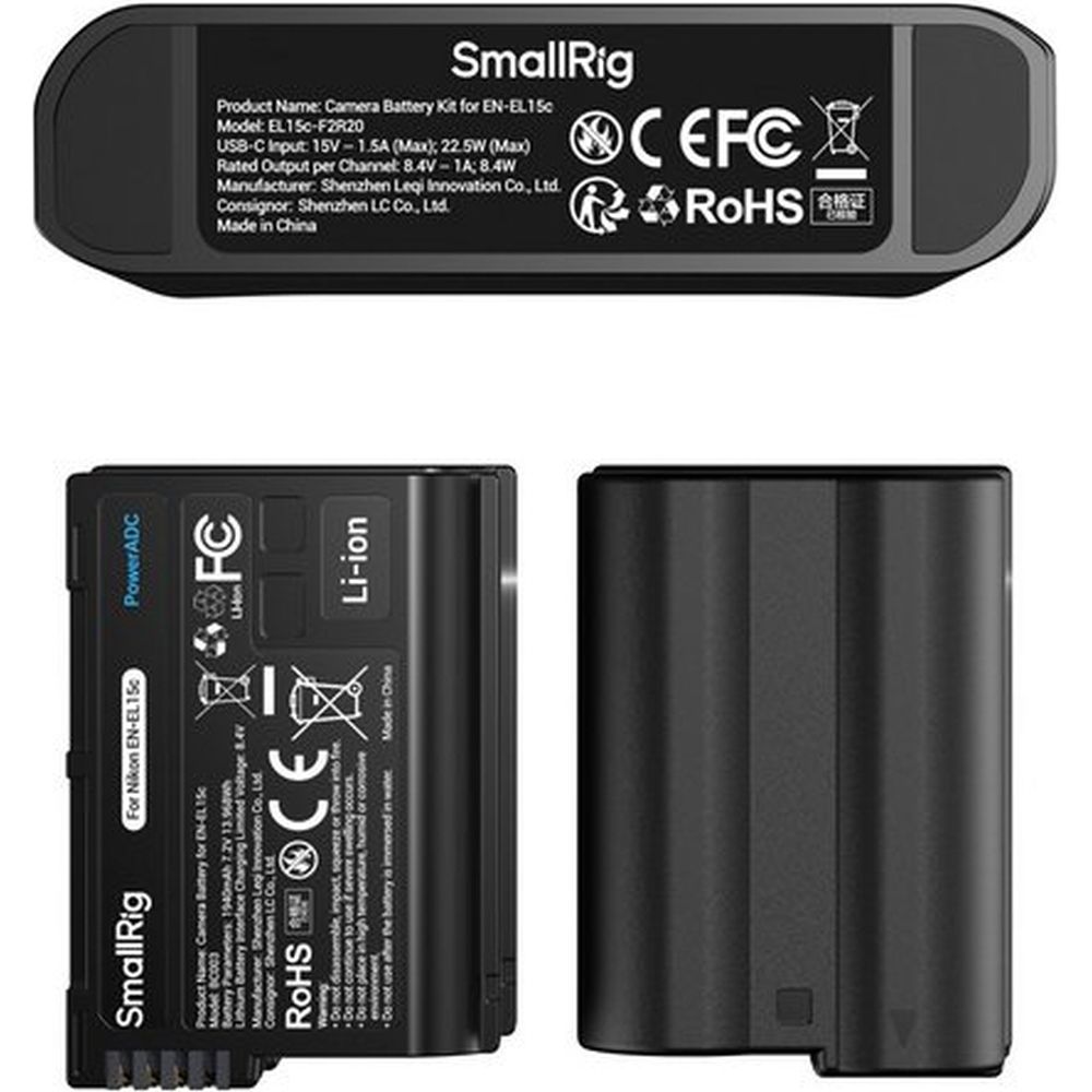 SmallRig 5486 Turbo Charging Kit voor EN-EL15c Camera Batteries