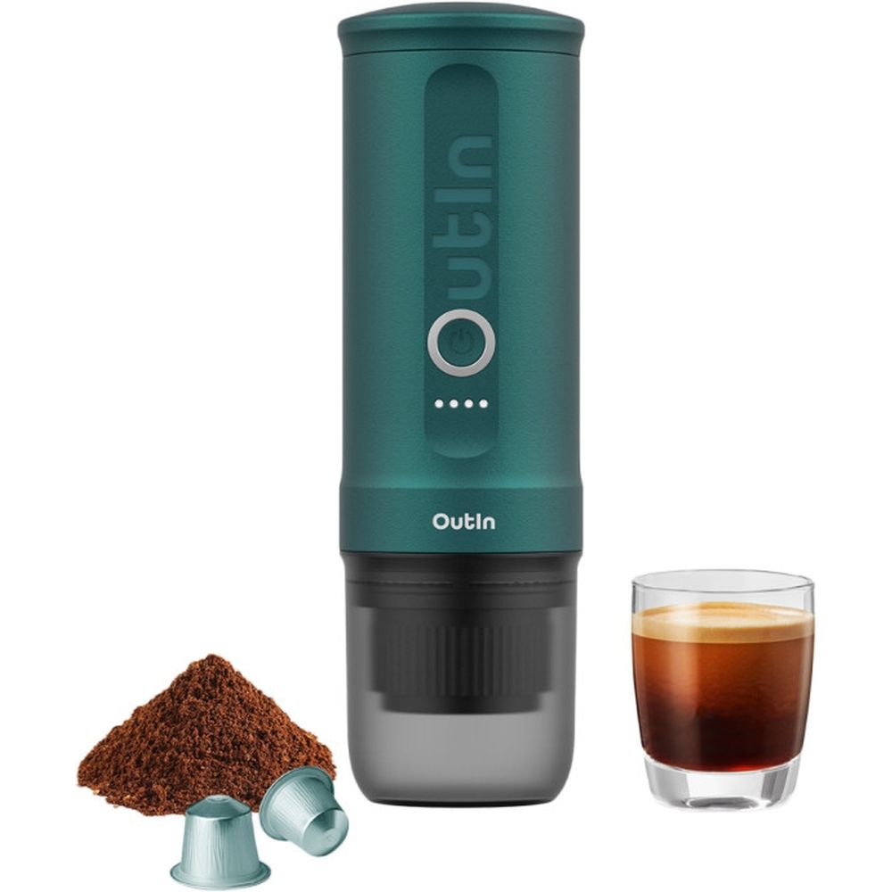 OutIn Nano Portable Electric Espresso Machine – Verde azulado