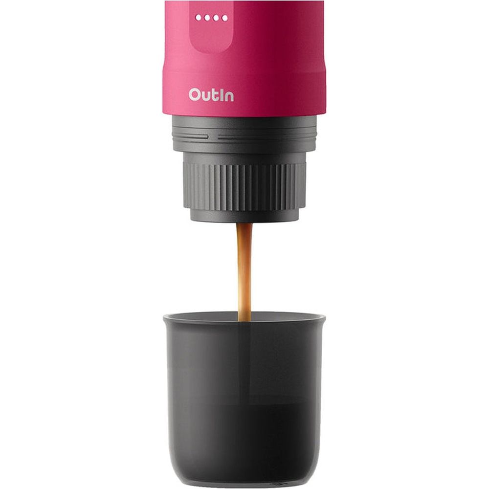 OutIn Nano Portable Electric Espresso Machine – Rojo carmesí