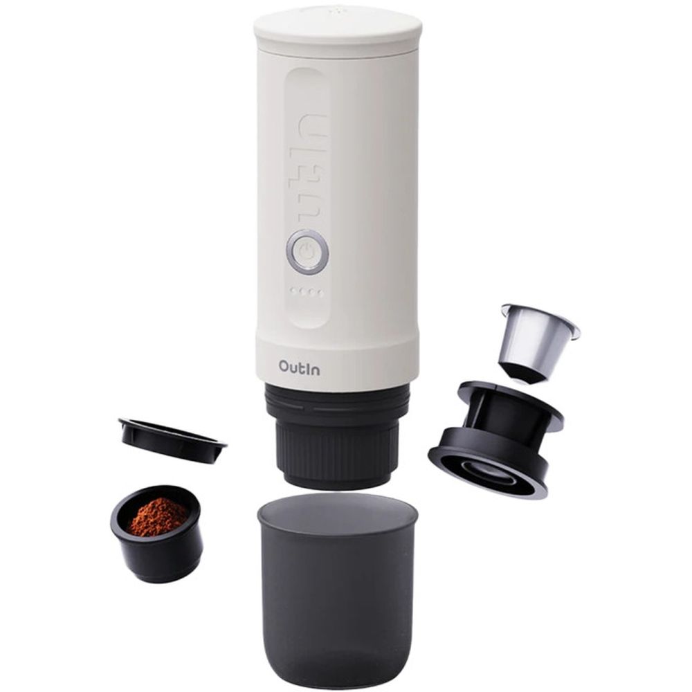 OutIn Nano Portable Electric Espresso Machine – Blanco perla