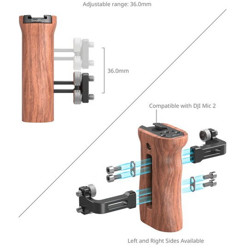 SmallRig 2093D Mango lateral universal de madera