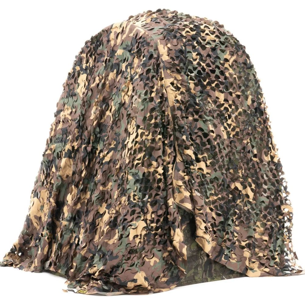 Buteo Photo Gear Rojo de camuflaje con hojas 3D camuflaje forestal, 2,4 x 3 m