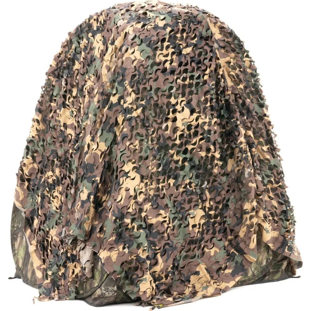 Buteo Photo Gear Rojo de camuflaje con hojas 3D camuflaje forestal, 2,4 x 3 m