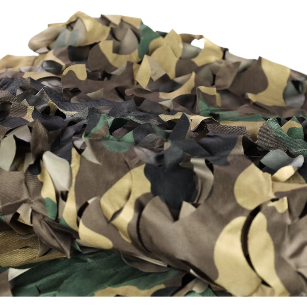 Buteo Photo Gear Rojo de camuflaje con hojas 3D camuflaje forestal, 1,5 x 3 m
