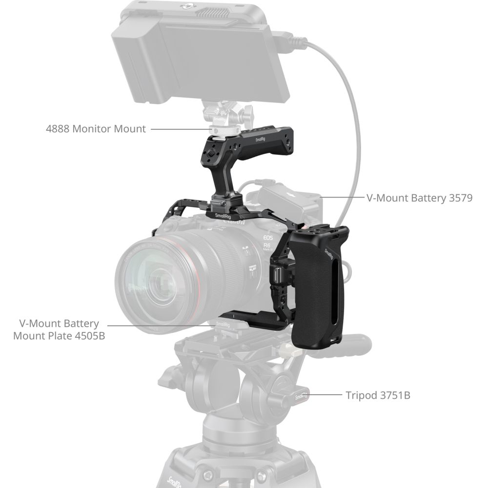 SmallRig 5958 "HawkLock" Quick Release Cage Kit for Canon EOS R6 Mark III / R6 Mark II (Advanced Edition)