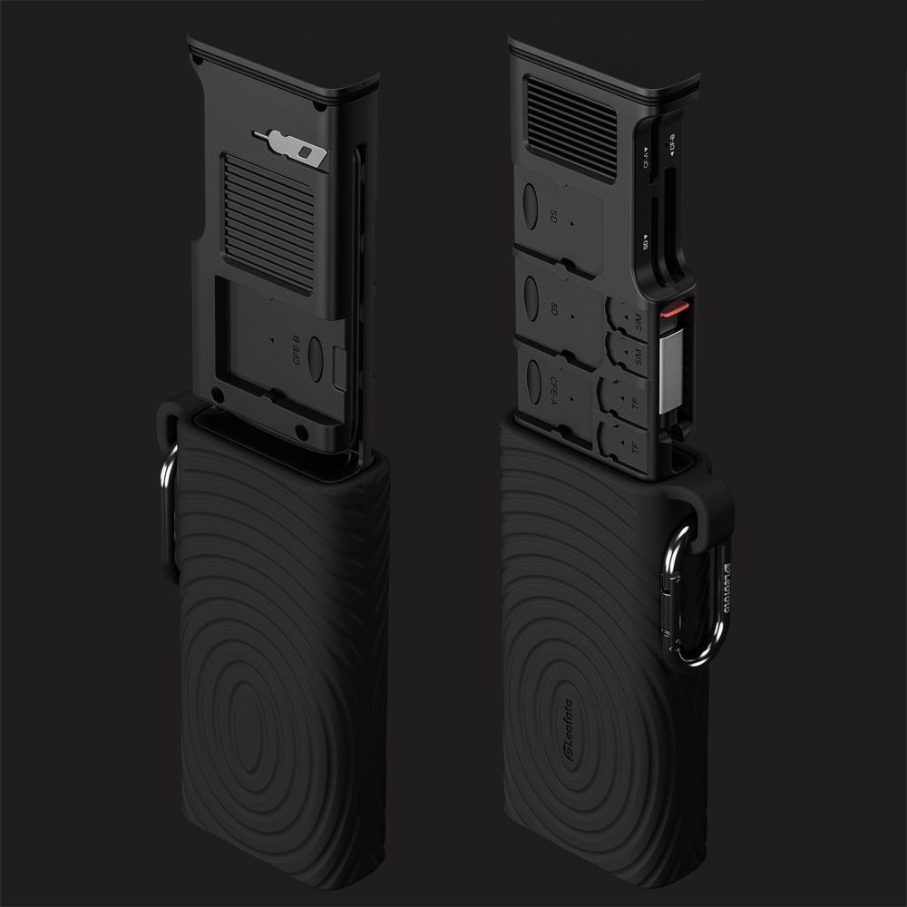 Leofoto High-speed CF-A/CF-B/SD/MicroSD card reader - black